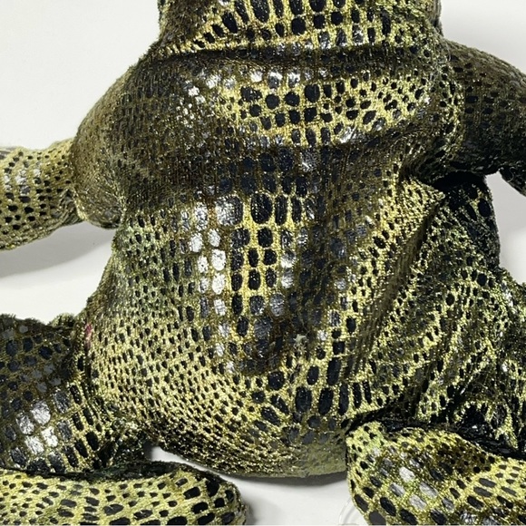 Flemington Frog Russ 6” Plush Stuffed Beanie Green Earth Zone Zonies Item 1354 - Picture 7 of 12